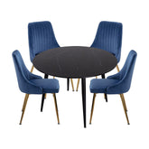 Blue Velvet Bistro Dining Set
