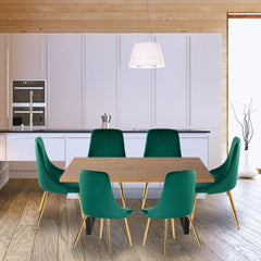 Gourmet Glamour: The Natural & Velvet Dining Set