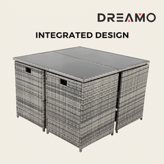 Horrocks 8 Seater Outdoor Dining Set –Grey