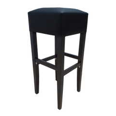 Apollo Stool - Trojan Oak - Black Vinyl