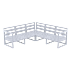 Mykonos Lounge Corner - Silver Grey - No cushions