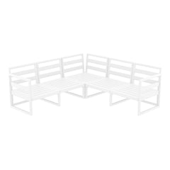 Mykonos Lounge Corner - White - No cushions