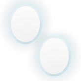 2 Set La Bella LED Wall Mirror Round Touch Anti-Fog Makeup Decor Bathroom Vanity 60cm