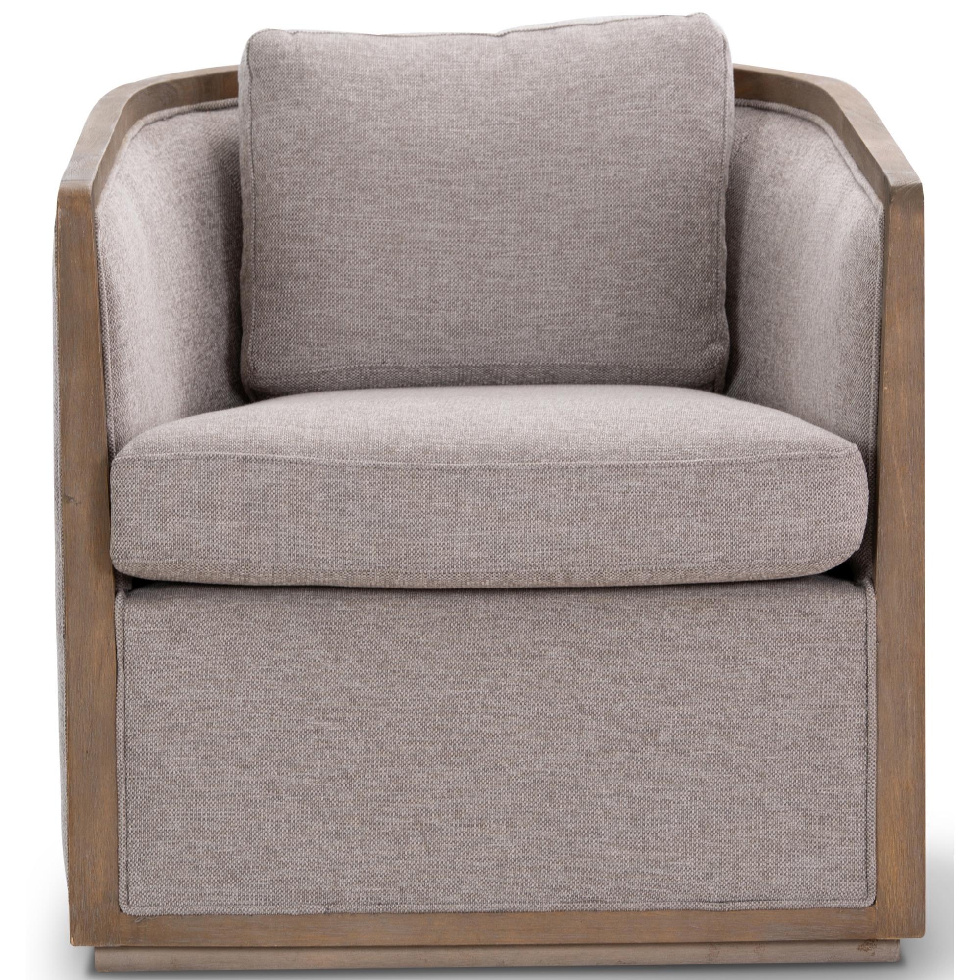 Moonlight Pine Fabric Club Armchair Executive Sofa Tub Chair - Steel.