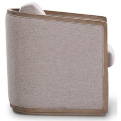 Moonlight Pine Fabric Club Armchair Executive Sofa Tub Chair - Steel.