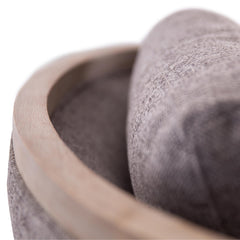 Moonlight Pine Fabric Club Armchair Executive Sofa Tub Chair - Grey.