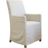 Ixora Dining Chair Set of 10 Fabric Slipcover French Provincial Carver Timber