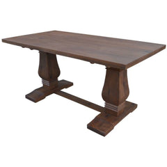 Florence High Dining Table 200cm French Provincial Pedestal Solid Timber Wood