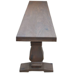 Florence 2pc Timber Dining Table Seat Bench 230cm French Provincial Pedestal