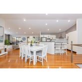 Laelia Dining Table 220cm Solid Acacia Timber Wood Coastal Furniture - White