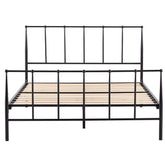 Hardy Double Bed Size Metal Frame Platform Mattress Base - Black
