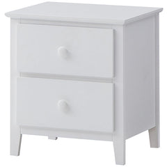 Wisteria Bedside 2pc Bedroom Set Drawers Nightstand Storage Cabinet - White