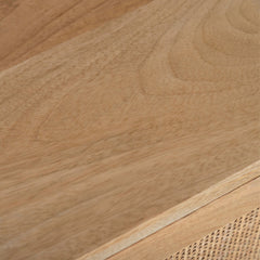 Olearia Buffet Table 100cm 2 Door Solid Mango Wood Storage Cabinet Natural