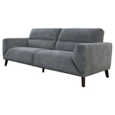Monarch 3 Seater Sofa Fabric Uplholstered Lounge Couch - Charcoal.