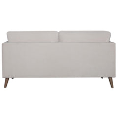 Nooa 2 Seater Sofa Fabric Uplholstered Lounge Couch - Stone.
