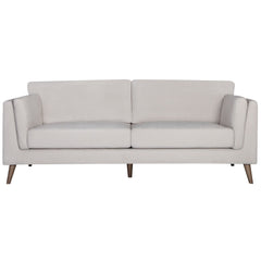 Nooa 3 Seater Sofa Fabric Uplholstered Lounge Couch - Stone.