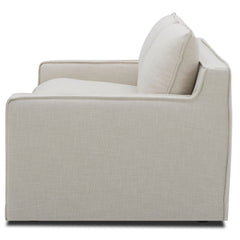 Plushy 2 + 3 Seater Sofa Set Fabric Uplholstered Lounge Couch - Stone.