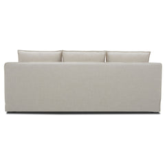 Plushy 3 Seater Sofa Fabric Uplholstered Lounge Couch - Stone.
