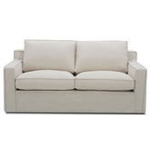 Plushy 2 Seater Sofa Fabric Uplholstered Lounge Couch - Stone.