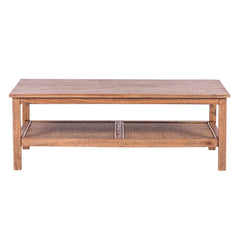 Jasmine Coffee Table 110cm Mindi Timber Wood Rattan Weave - Brown
