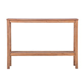Jasmine Console Hallway Entry Table 110cm Mindi Timber Wood Rattan - Brown