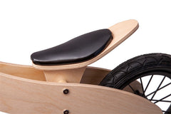 Wooden Balance Bike for Kids Toddler Child 2-6 yr Training Ride Bike Natural Wood with Hand grip rubber tyres spoke wheels