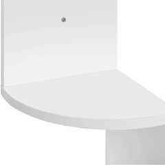 VASAGLE White Wall-Mounted Corner Shelf