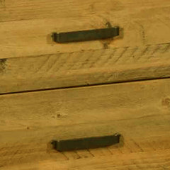 Bedside Table 2 drawers Night Stand Solid Wood Storage Light Brown Colour