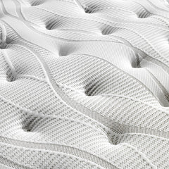 Mattress Euro Top Double Size Pocket Spring Coil with Knitted Fabric Medium Firm 34cm Thick.