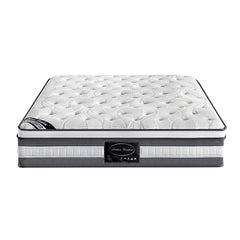Mattress Euro Top King Size Pocket Spring Coil with Knitted Fabric Medium Firm 34cm Thick.