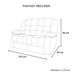 3+2 Seater Recliner Sofa In Faux Leather Lounge Couch in Black.