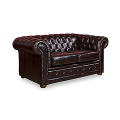 3+2+1 Seater Genuine Leather Upholstery Deep Quilting Pocket Spring Button Studding Sofa Lounge Set for Living Room Couch In Burgandy Colour.