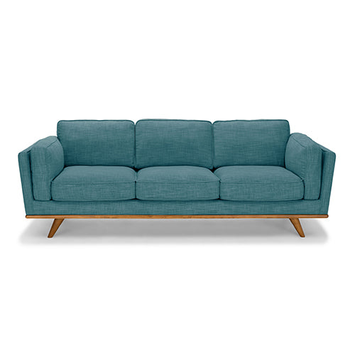 3+2 Seater Sofa Teal Fabric Lounge Set for Living Room Couch with Wooden Frame.