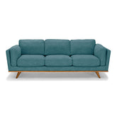 3+2 Seater Sofa Teal Fabric Lounge Set for Living Room Couch with Wooden Frame.