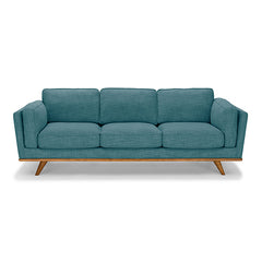 3+2 Seater Sofa Teal Fabric Lounge Set for Living Room Couch with Wooden Frame.