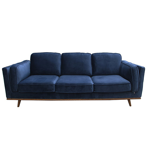 3+2+1 Seater Sofa BlueFabric Lounge Set for Living Room Couch with Wooden Frame.