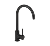 2023 Matte Black Goose neck Swivel Kitchen tap stainless steel PVD plated