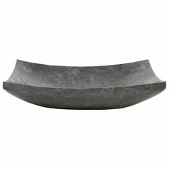 2021 Hand Crafted Marble Nature stone wash basin 500*350 mm Grey Stone on top basin