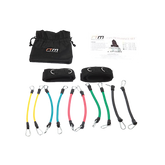 13PC Kinetic Fitness Exercise Resistance Leg Bands Tubes Set