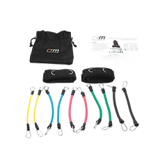 13PC Kinetic Fitness Exercise Resistance Leg Bands Tubes Set