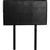 PU Leather Single Bed Headboard Bedhead - Black