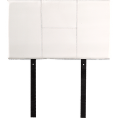 PU Leather Single Bed Headboard Bedhead - White