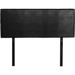 PU Leather Double Bed Headboard Bedhead - Black