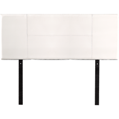 PU Leather Double Bed Headboard Bedhead - White