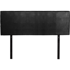 PU Leather Queen Bed Headboard Bedhead - Black