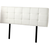 PU Leather King Bed Deluxe Headboard Bedhead - White
