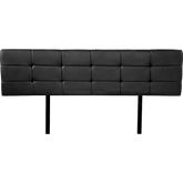 PU Leather King Bed Deluxe Headboard Bedhead - Black