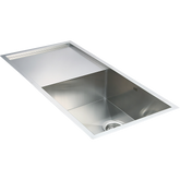 960x450mm Handmade Stainless Steel Undermount / Topmount Kitchen Sink with Waste