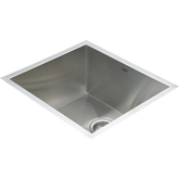510x450mm Handmade Stainless Steel Undermount / Topmount Kitchen Laundry Sink with Waste