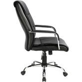 PU Leather Office Chair Executive Padded Black